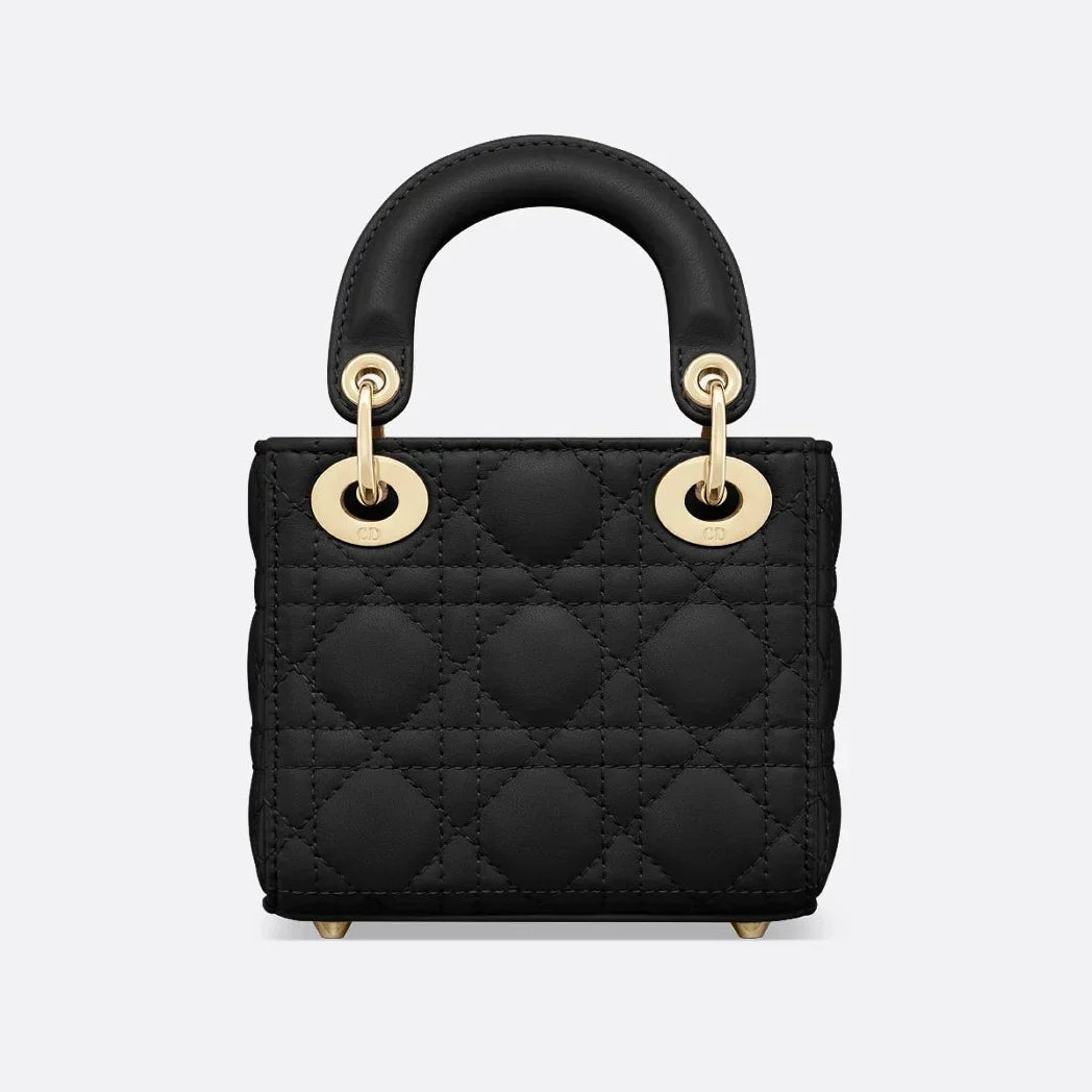 Dior Lady Dior Lambskin Micro Bag - Black Cannage