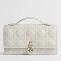 Dior My Dior Cannage Lambskin Mini Bag - Latte