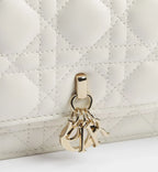 Dior My Dior Cannage Lambskin Mini Bag - Latte