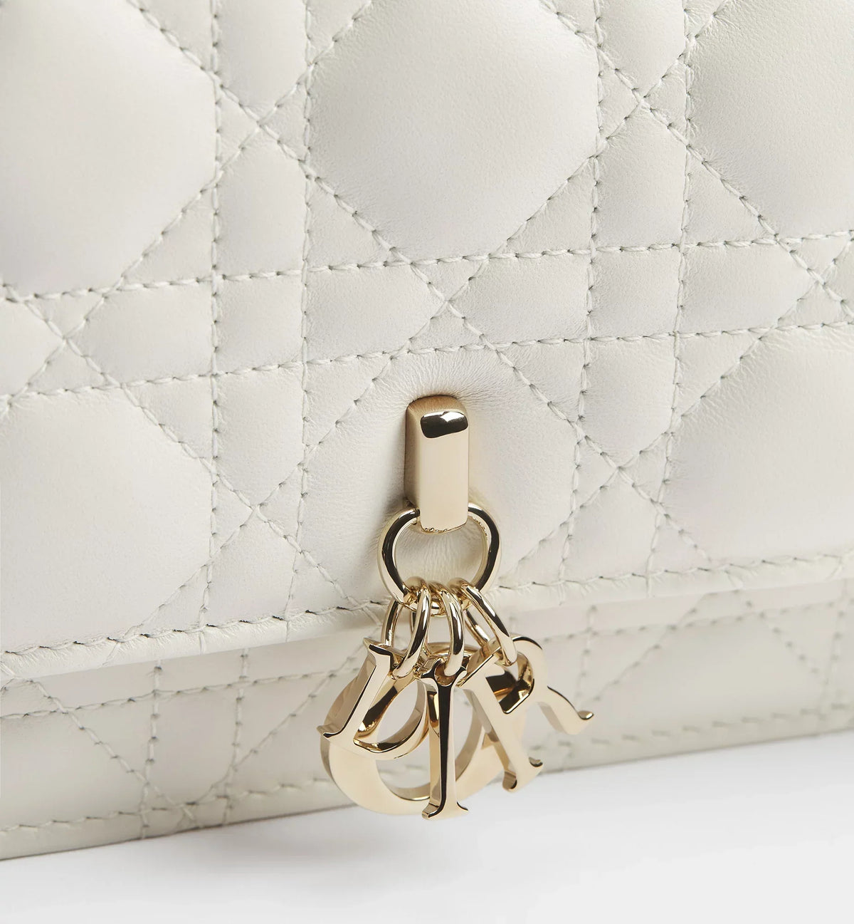 Dior My Dior Cannage Lambskin Mini Bag - Latte