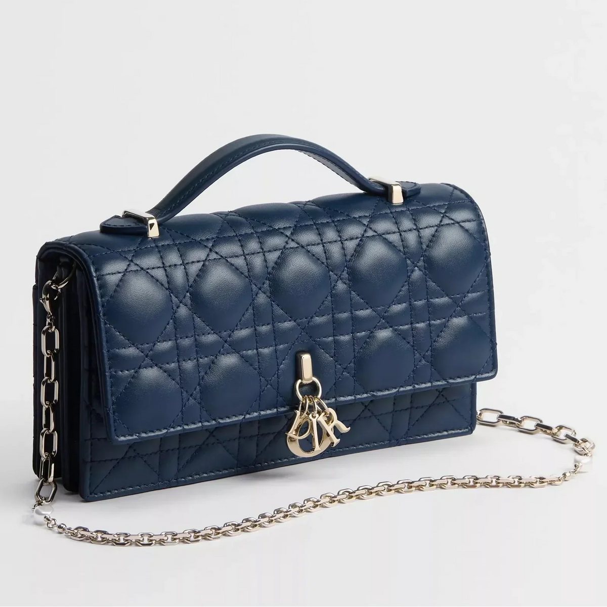 Dior My Dior Cannage Lambskin Mini Bag – Ocean Blue