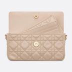 Dior My Dior Cannage Lambskin Mini Bag - Powder Beige