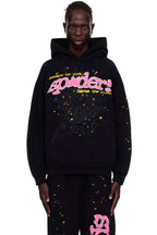 Sp5der Black Punk V2 Hoodie - Black