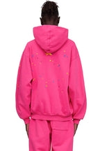 Sp5der Pink Punk V2 Hoodie - Magenta