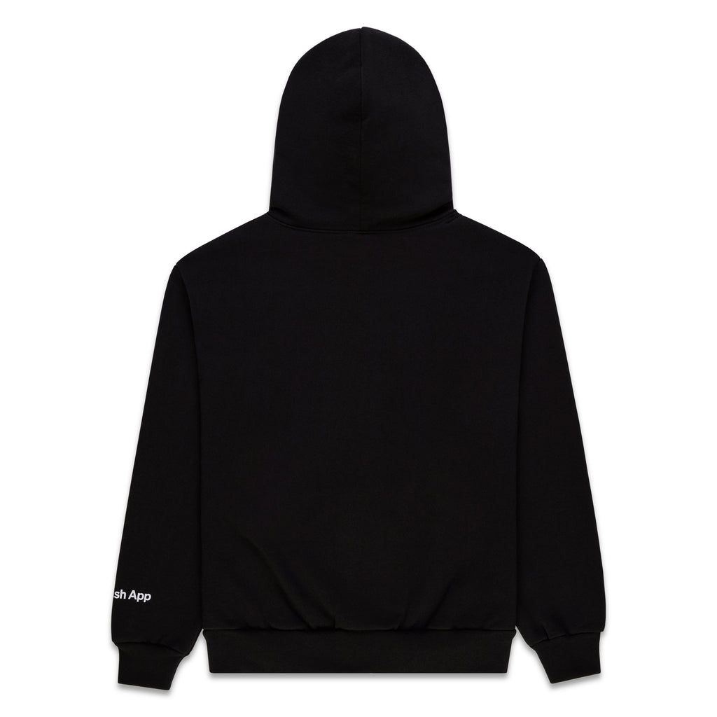 Sp5der Ca$h Og Web V2 Rhinestone Zip Hoodie - Black