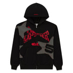 Sp5der Big Star Full Zip Hoodie - Black