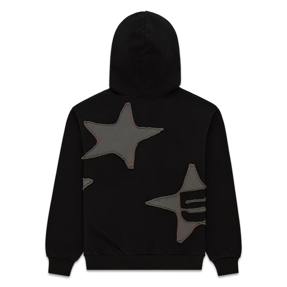 Sp5der Big Star Full Zip Hoodie - Black
