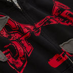 Sp5der Big Star Full Zip Hoodie - Black