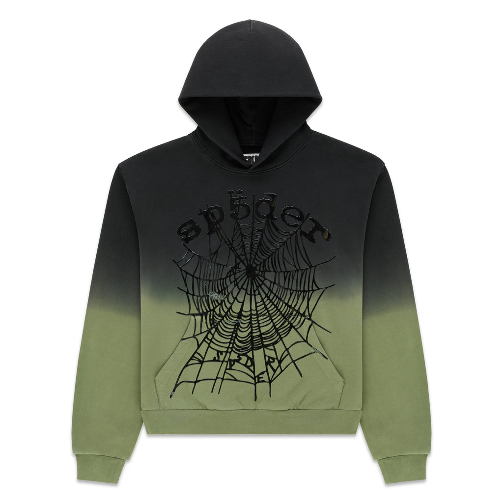 Sp5der Og Web Ombre Hoodie - Black