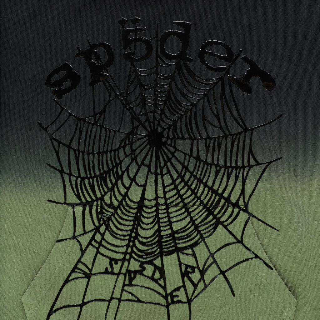 Sp5der Og Web Ombre Hoodie - Black