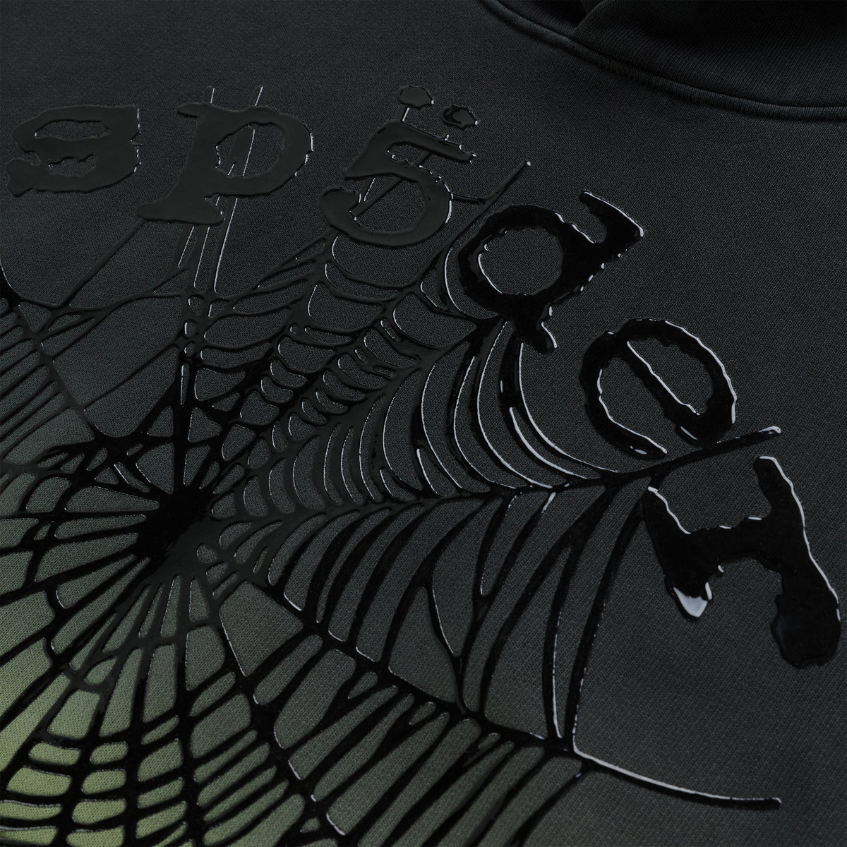 Sp5der Og Web Ombre Hoodie - Black