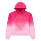 Sp5der Og Web Ombre Hoodie - Pink