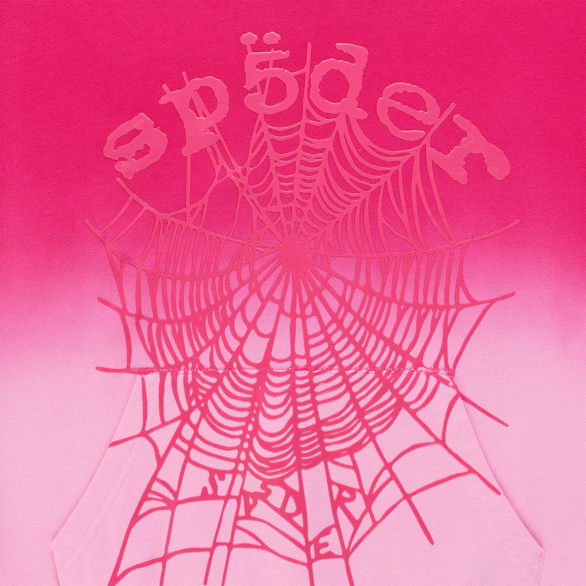 Sp5der Og Web Ombre Hoodie - Pink