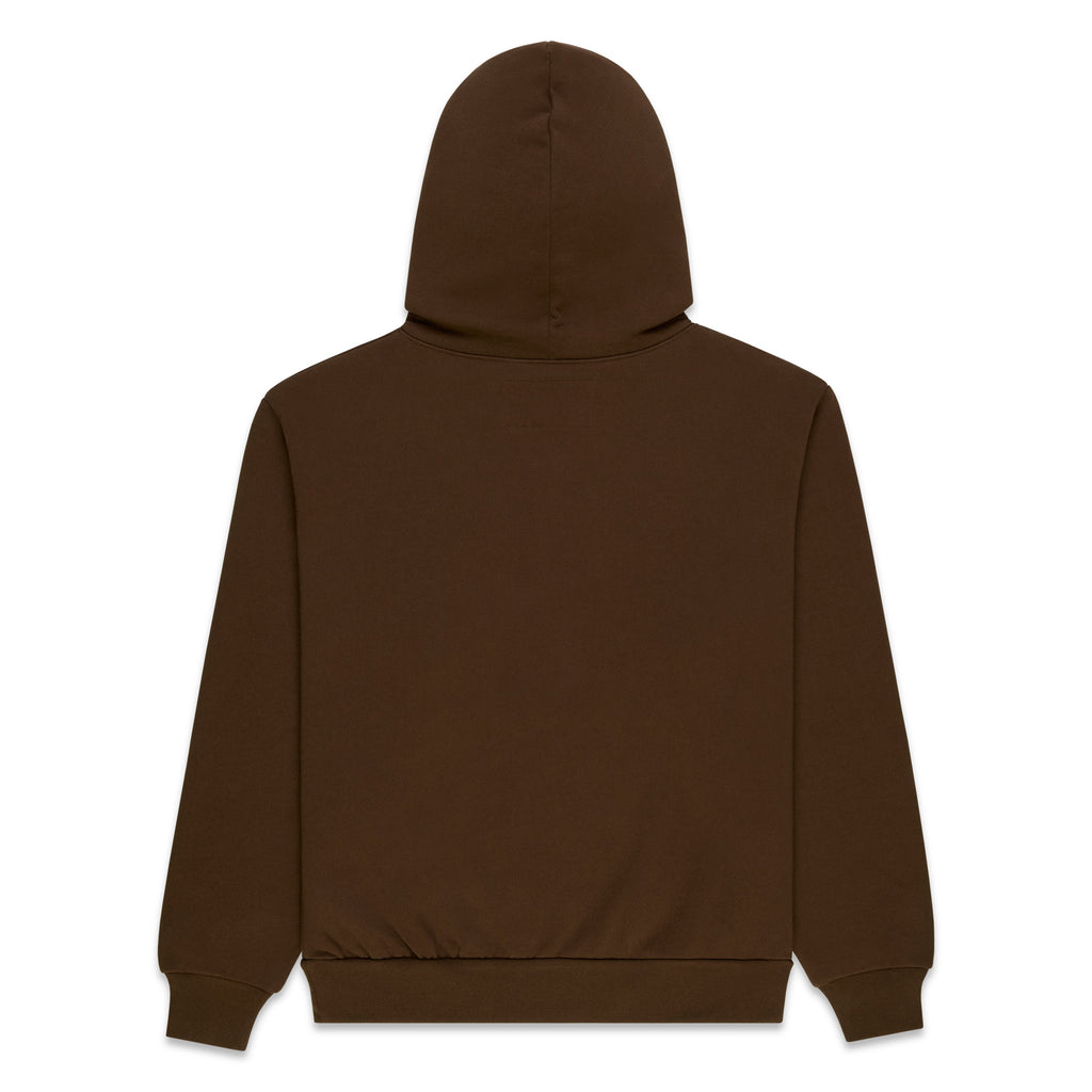 Sp5der Rhinestone Og Web Hoodie - Brown