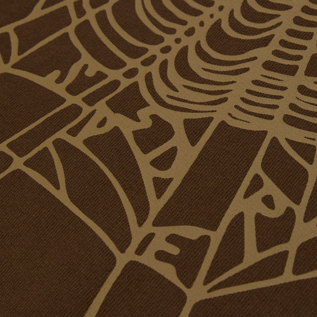 Sp5der Rhinestone Og Web Hoodie - Brown