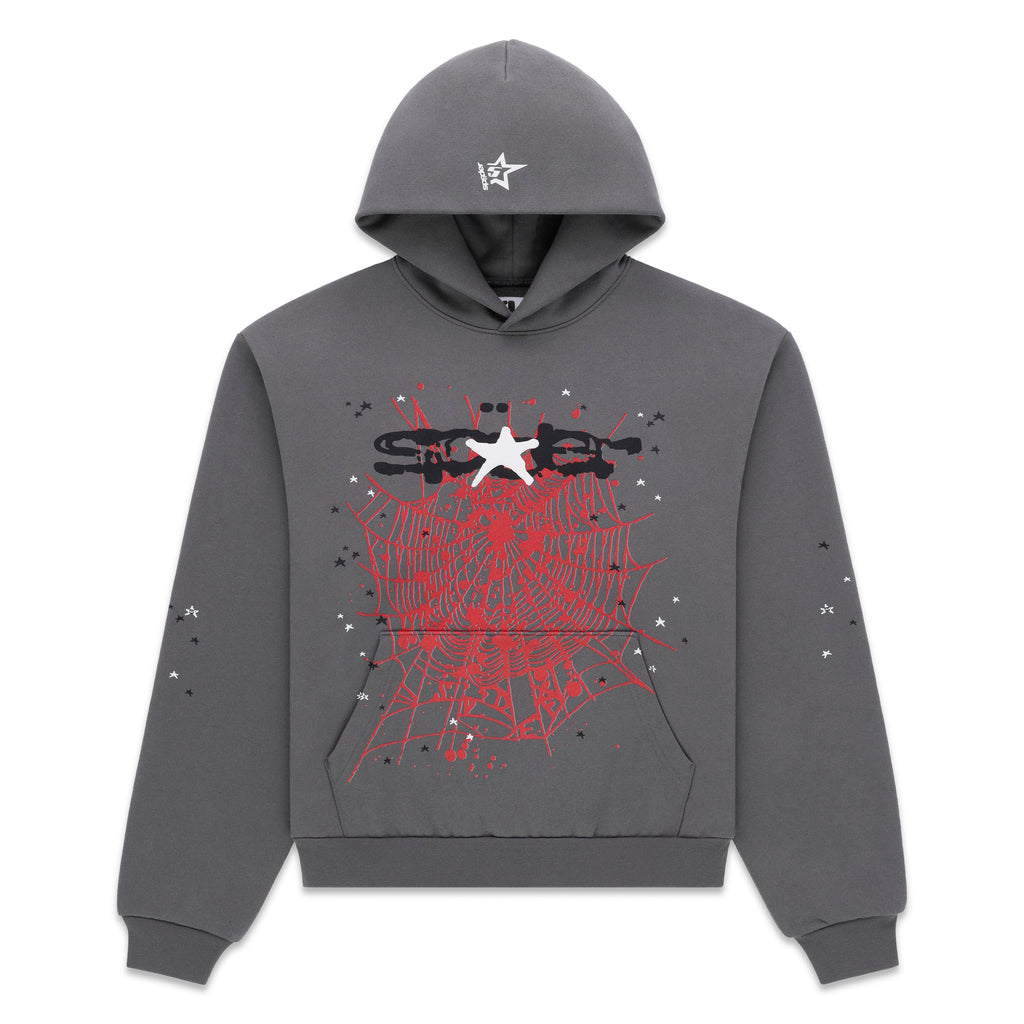 Sp5der Splat Punk Hoodie - Slate