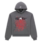 Sp5der Splat Punk Hoodie - Slate