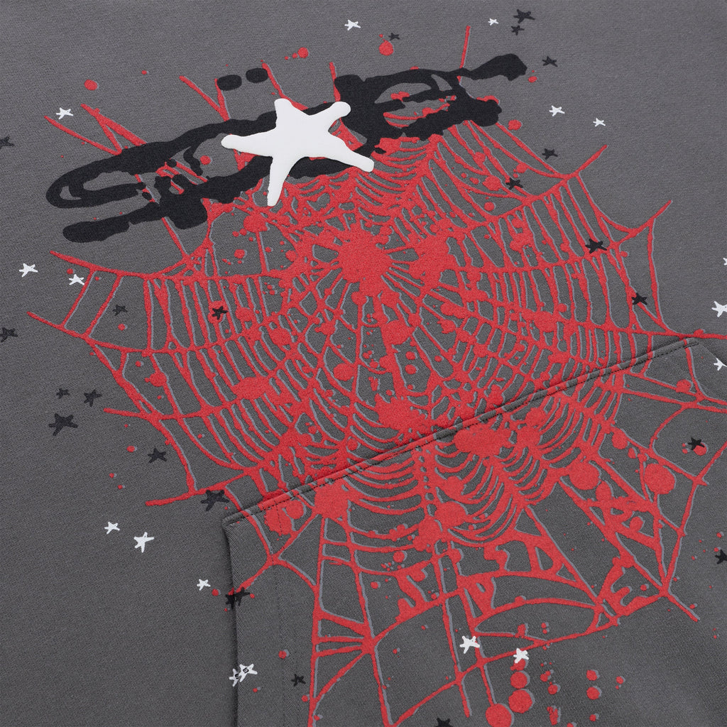 Sp5der Splat Punk Hoodie - Slate