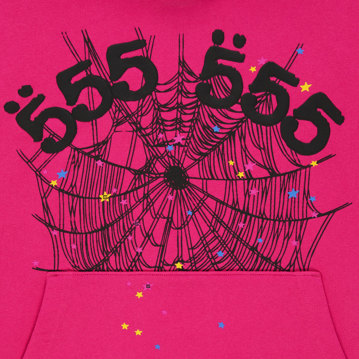 Sp5der Angel Number Hoodie - Pink