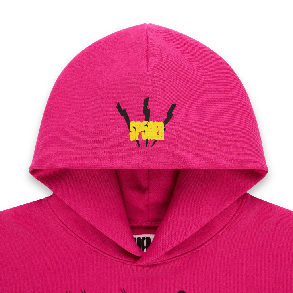 Sp5der Angel Number Hoodie - Pink