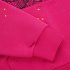 Sp5der Angel Number Hoodie - Pink