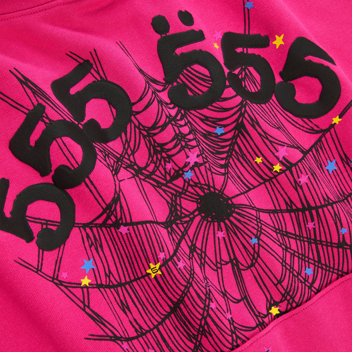 Sp5der Angel Number Hoodie - Pink