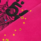 Sp5der Angel Number Hoodie - Pink