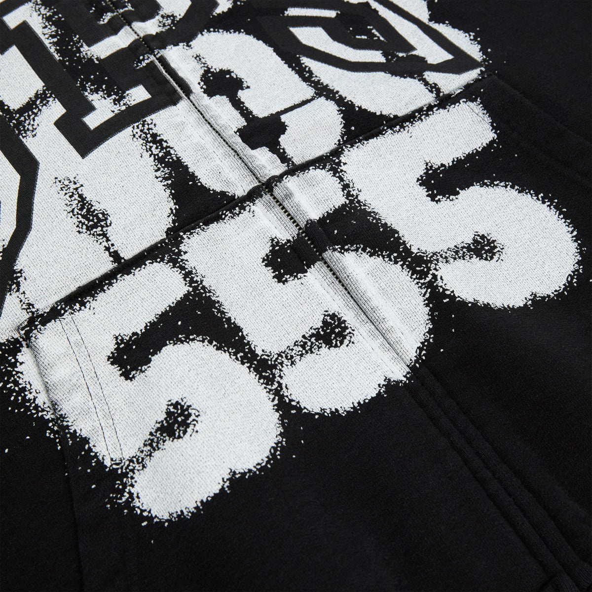 Sp5der Sp555 Zip Hoodie - Black