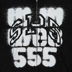Sp5der Sp555 Zip Hoodie - Black