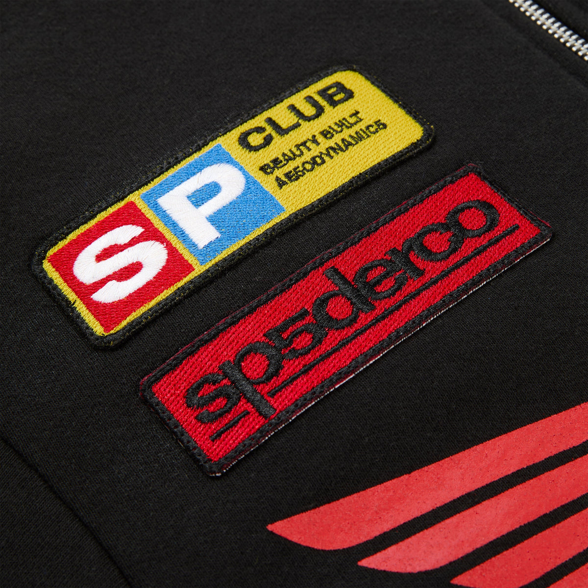Sp5der Gt Zip Hoodie - Black