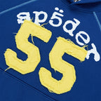Sp5der 55 University Hoodie - Navy Blue