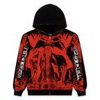 Sp5der Jp5 Moto Hoodie - Black