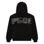 Sp5der Rhinestone Silk Hoodie - Black