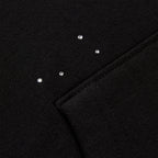 Sp5der Rhinestone Silk Hoodie - Black