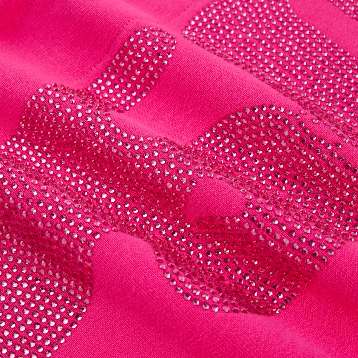 Sp5der Rhinestone Silk Hoodie - Pink