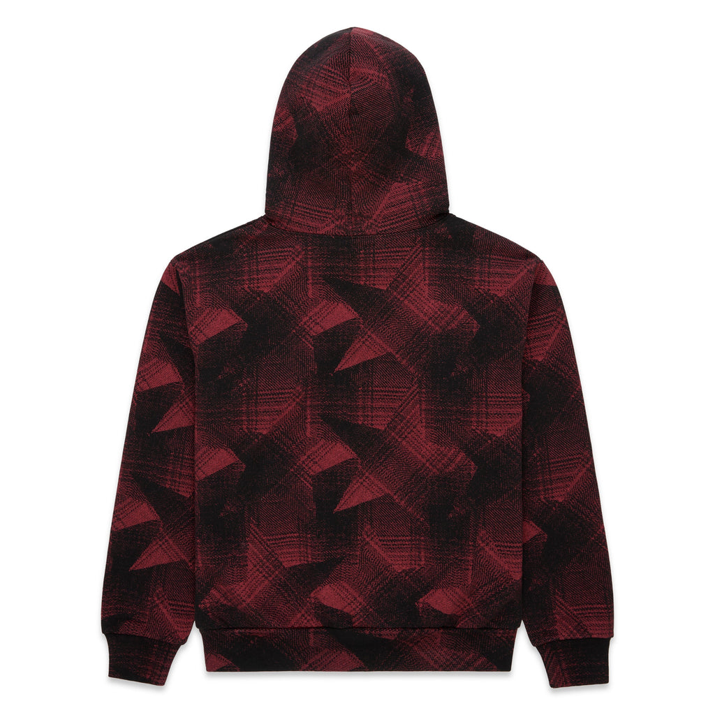 Sp5der Plaid Splatt Hoodie - Black