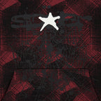 Sp5der Plaid Splatt Hoodie - Black