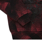 Sp5der Plaid Splatt Hoodie - Black