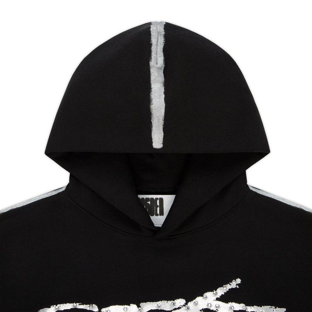 Sp5der Screaming Eagle Hoodie - Black