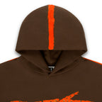 Sp5der Screaming Eagle Hoodie - Brown