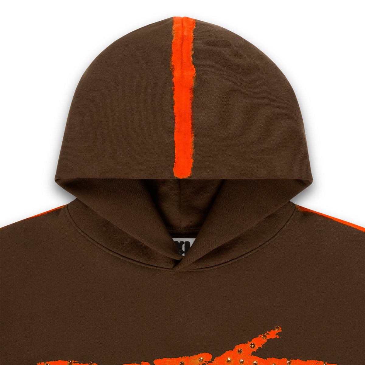 Sp5der Screaming Eagle Hoodie - Brown