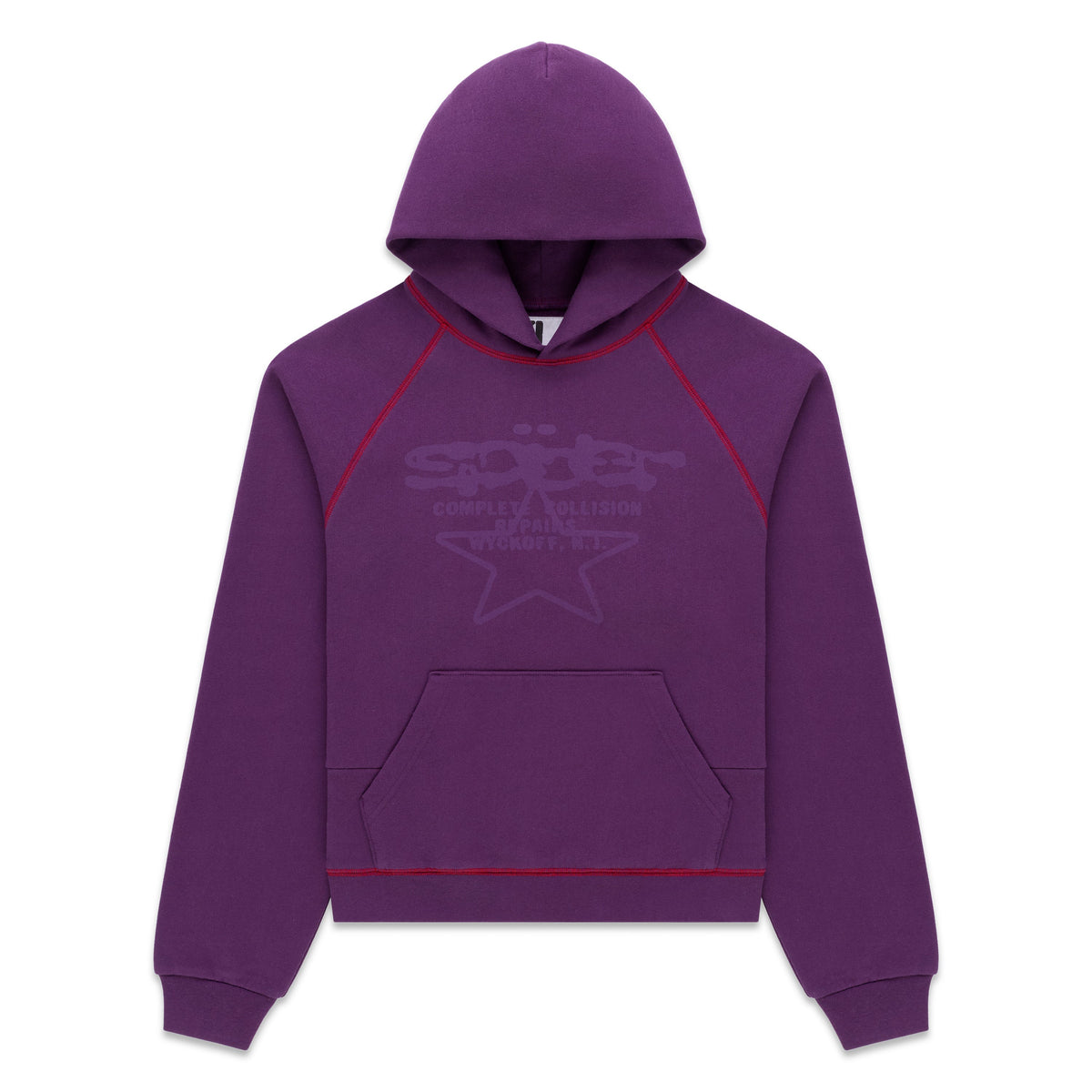 Sp5der Splat Collision Hoodie - Purple