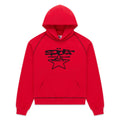 Sp5der Splat Collision Hoodie - Red