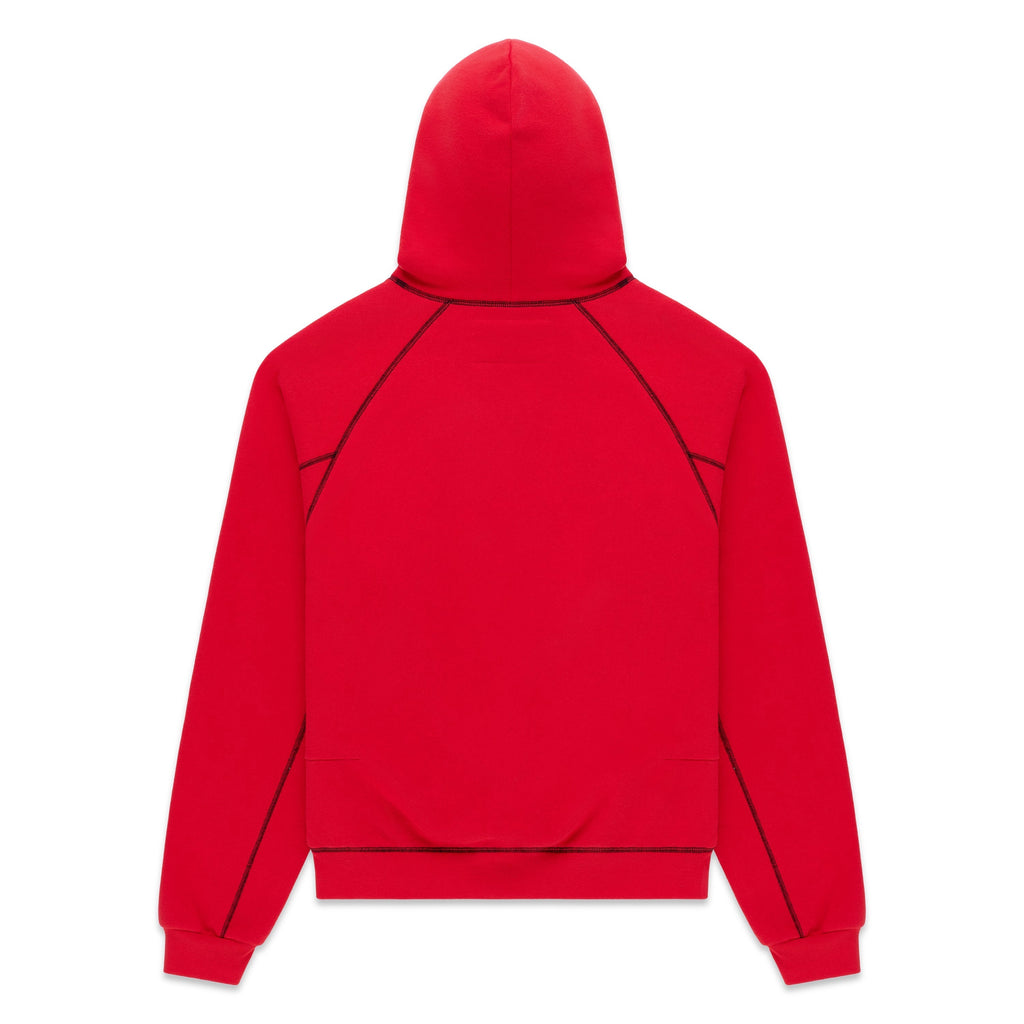 Sp5der Splat Collision Hoodie - Red