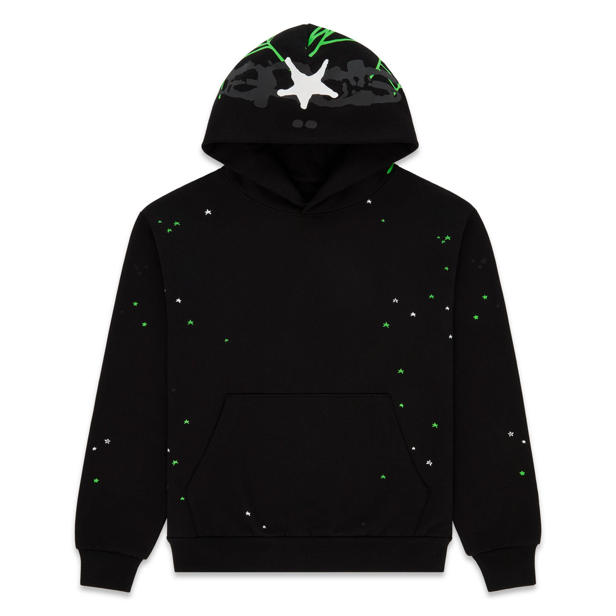 Sp5der Heavy Web Hoodie - Black