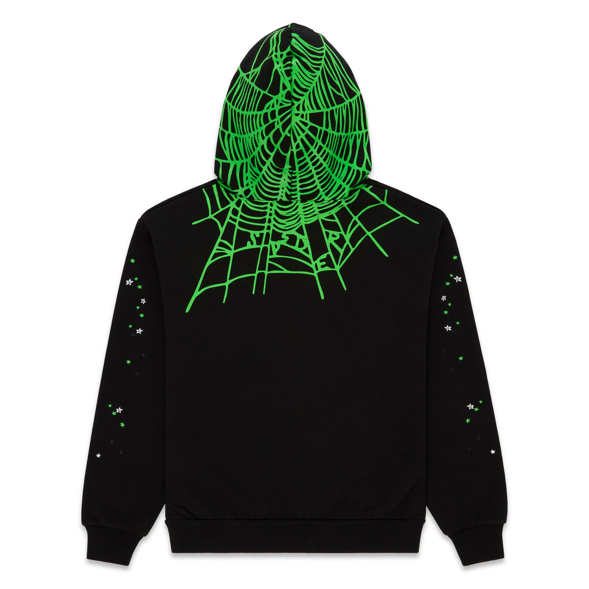 Sp5der Heavy Web Hoodie - Black