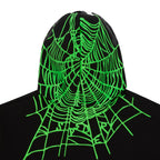 Sp5der Heavy Web Hoodie - Black