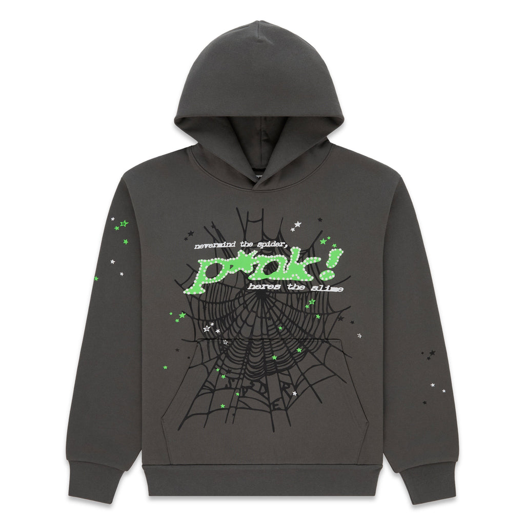 Sp5der Punk V2 Hoodie - Slate