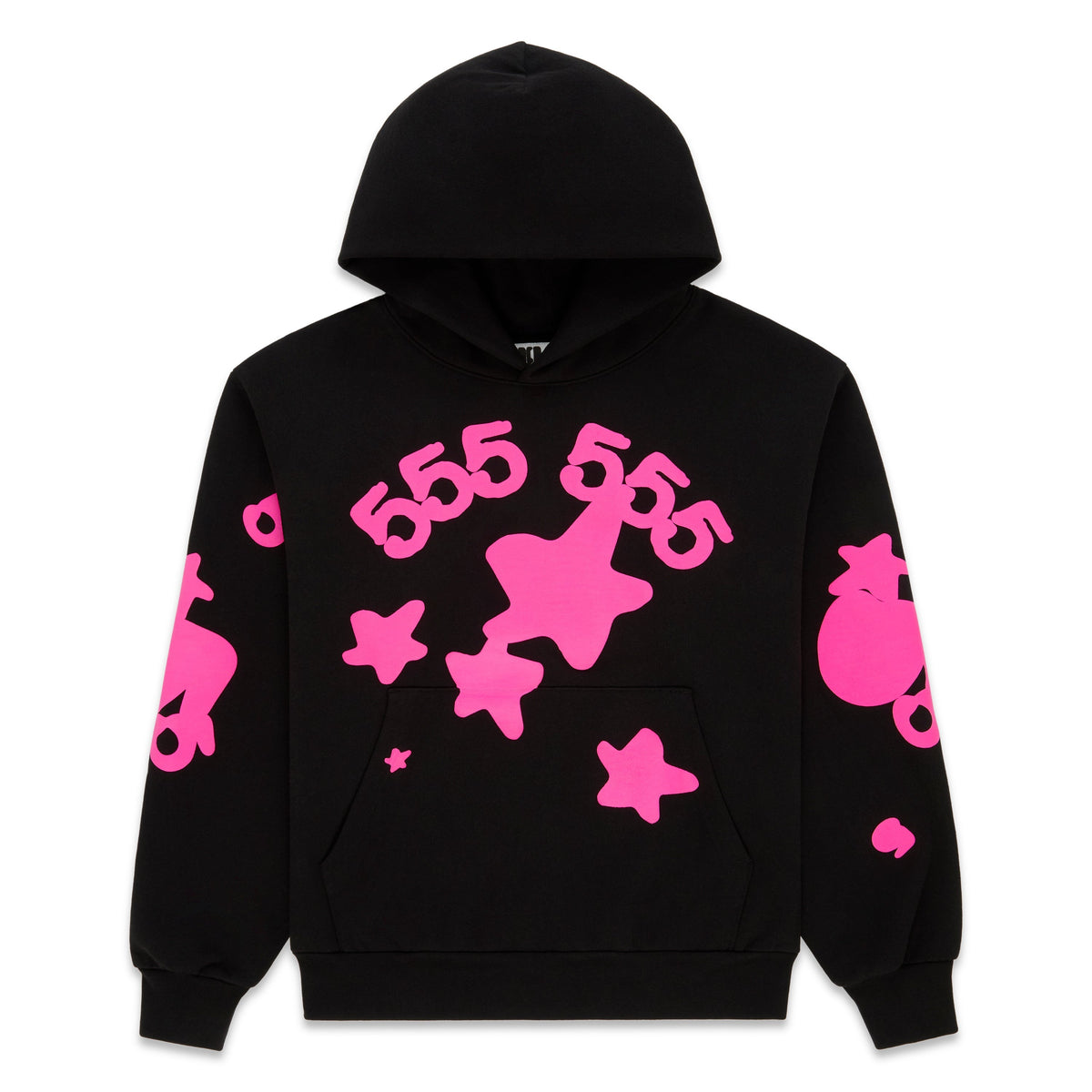 Sp5der Beluga Angel Number Hoodie - Black