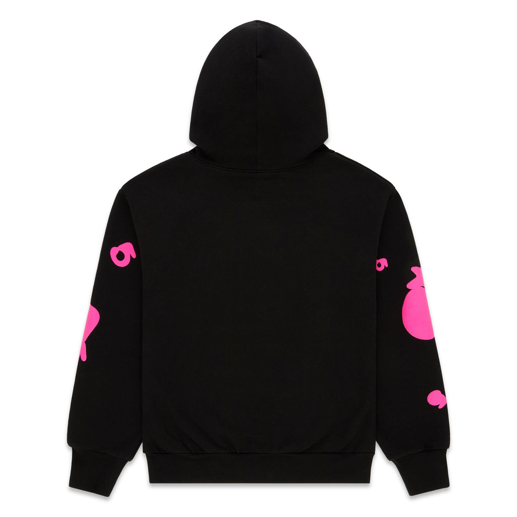 Sp5der Beluga Angel Number Hoodie - Black